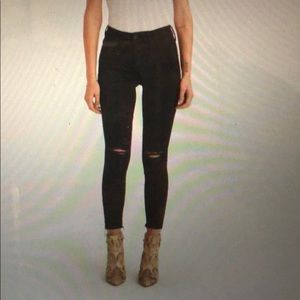 Mother Denim The Looker Ankle Fray Guilty As Sin